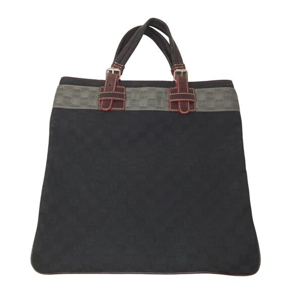 LOEWE - Leather-Trimmed Anagram Canvas Tote Black & Gray - Picture 10 of 10